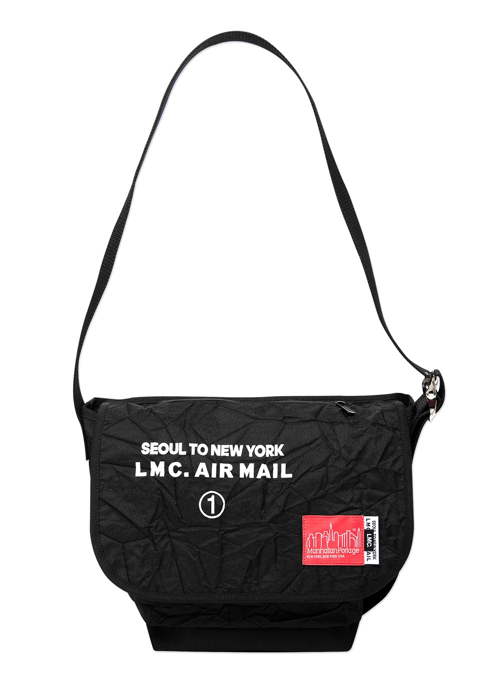 LMC X MANHATTAN PORTAGE VINTAGE MESSENGER BAG (SM) black