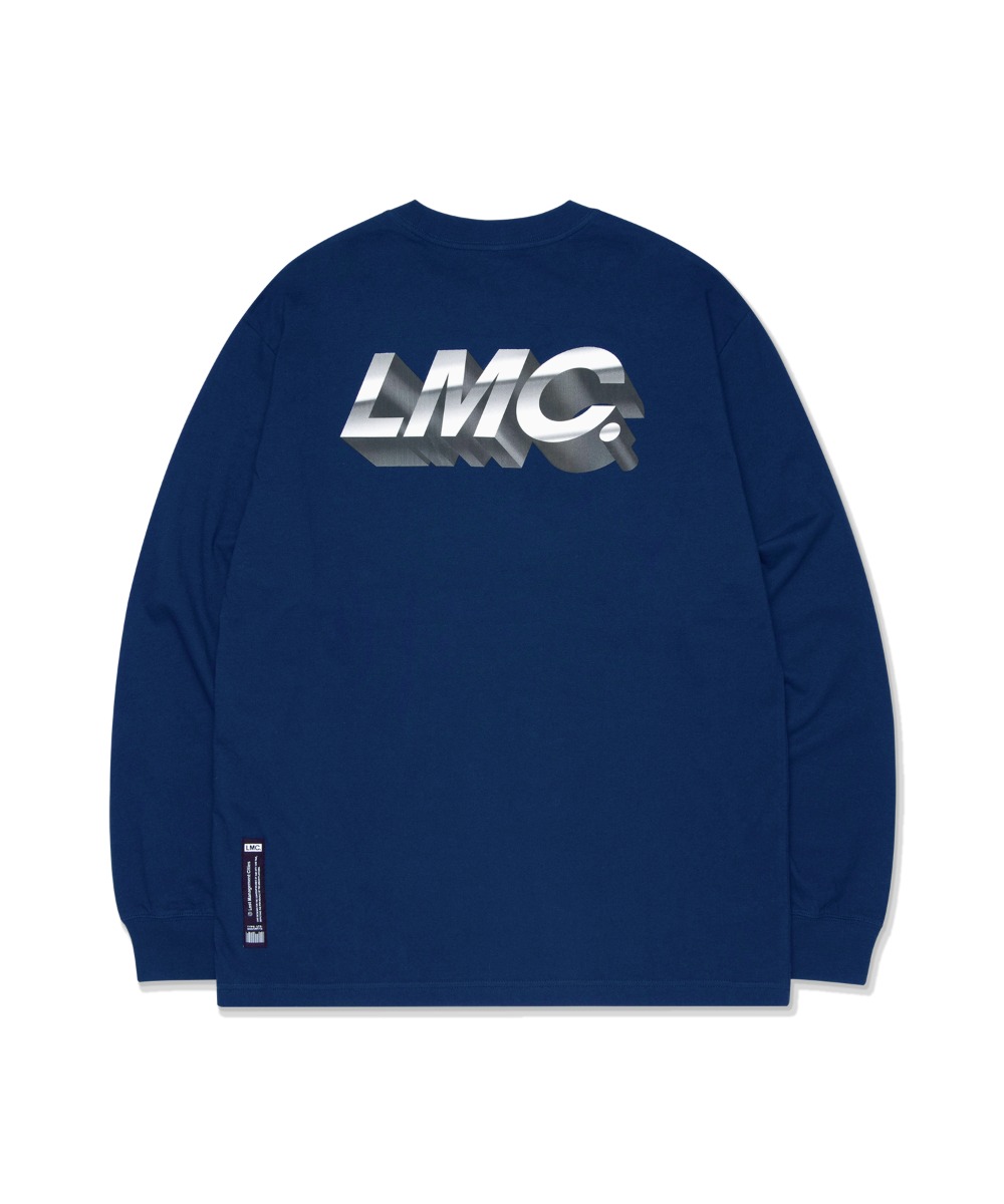 LMC 3D ITALIC OG LONG SLV TEE dark blue, LMC | 엘엠씨