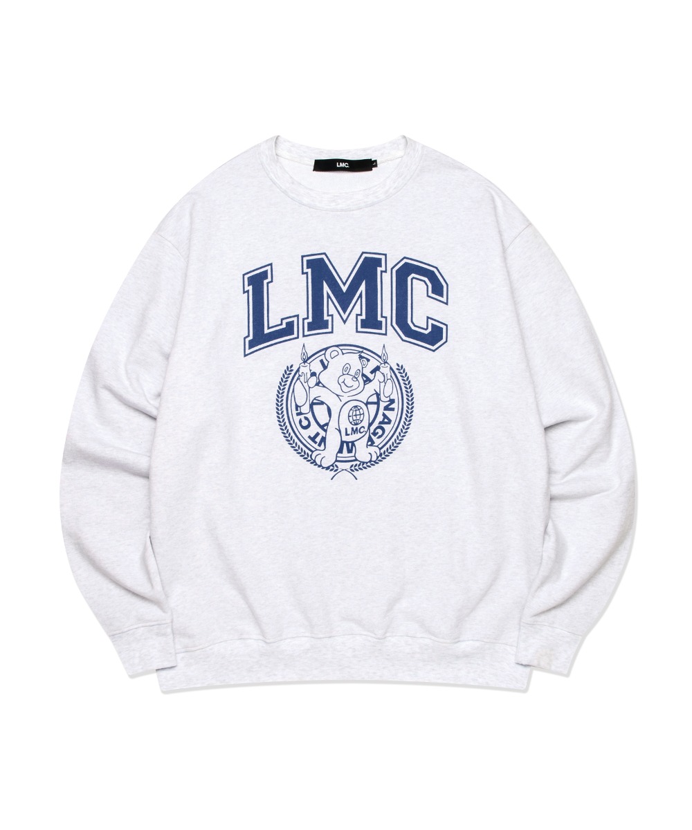 LMC COLLEGE BEAR SWEATSHIRT light heather gray, LMC | 엘엠씨