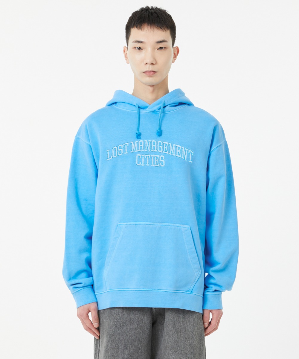 OVERDYED ARCH FN HOODIE sky blue