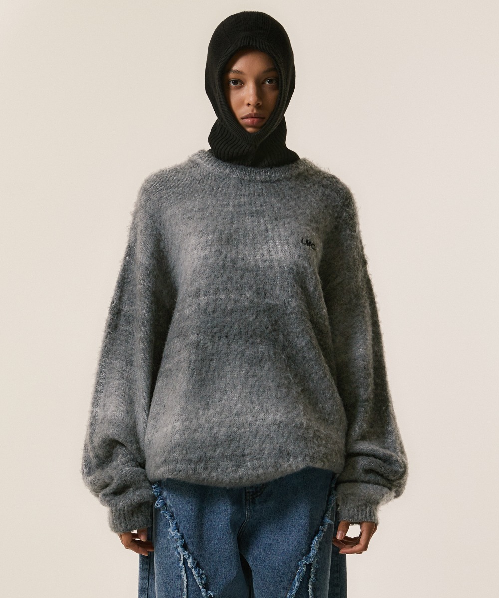OG OMBRE BRUSHED KNIT SWEATER charcoal, LMC | 엘엠씨